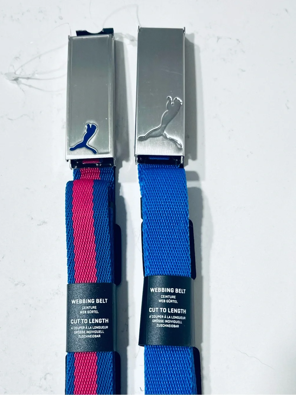 NEW! 2 Puma Adjustable Belts NWT